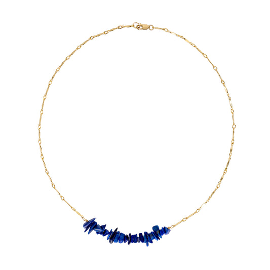 Blue Lapis Chips Necklace