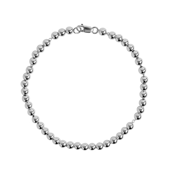 Sterling Silver Bead Bracelet